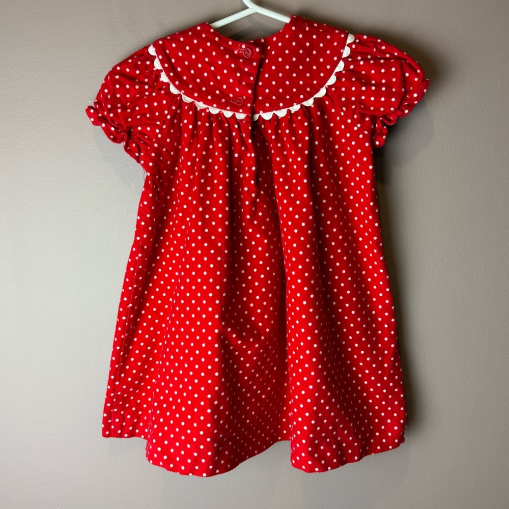 Funtasia Too Dallas Red Polka Dot Dress 24M - Picture 8 of 10